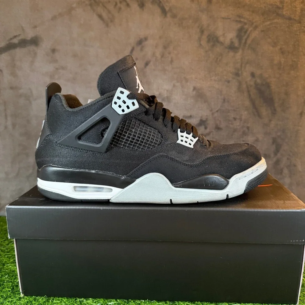 Jordan Air Jordan 4 Retro SE Mens Eleven Black Canvas Sneakers DH7138-006